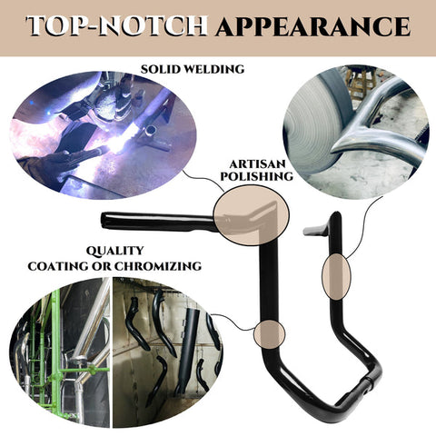 THROTHUNDER 1-1/4'' Pre-wired Ape Hanger Handlebars for Harley 2014-Up Street Glide, Electra THROTHUNDER 1-1/4'' Pre-wired Ape Hanger Handlebars for Harley 2014-Up Street Glide, Electra