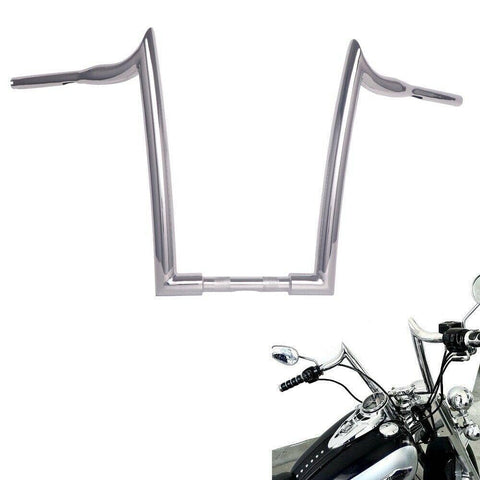 1-1/2" Chrome 16" Ape Hanger Handlebar for Harley Touring Softail Dyna Sportster - SHARKROAD 1-1/2" Chrome 16" Ape Hanger Handlebar for Harley Touring Softail Dyna Sportster - SHARKROAD
