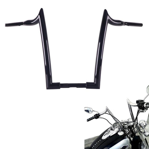 Massive 1 1/2 Inch Ape Hangers Handlebars, 16 Inch Black Handlebars for Harley Davidson Touring, Softail, Dyna, Sportster, Baggers, Dressers, EZ Mounting Wiring. - SHARKROAD Massive 1 1/2 Inch Ape Hangers Handlebars, 16 Inch Black Handlebars for Harley Davidson Touring, Softail, Dyna, Sportster, Baggers, Dressers, EZ Mounting Wiring. - SHARKROAD