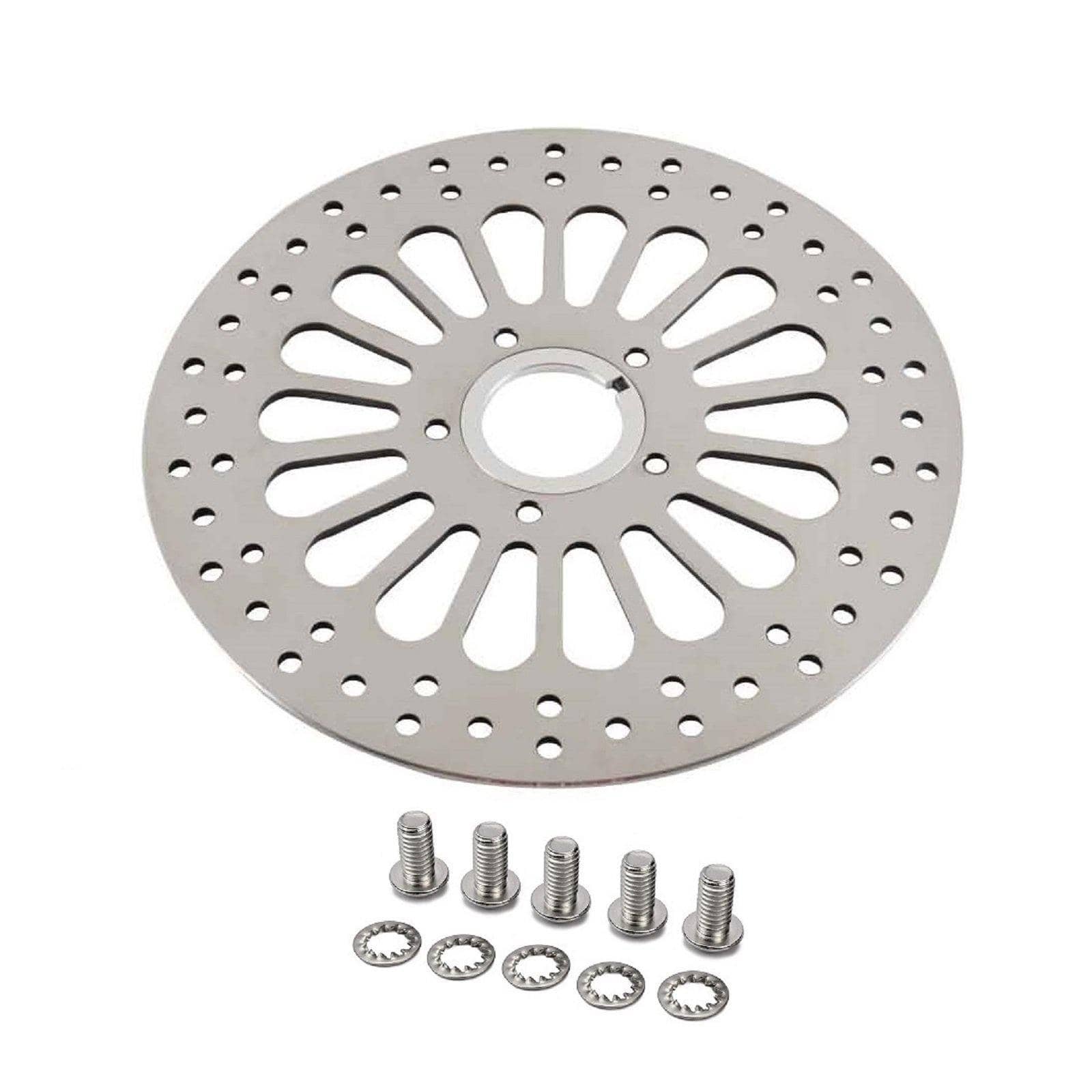 1 Piece Front Brake Rotor for Harley Davidson Touring Sportster Softail Dyna, Superior Heat Dissipation 11.5'' High-Polished Stainless Steel Brake part for harley davidson Motorcycle Models HDRT-1001 - SHARKROAD 1 Piece Front Brake Rotor for Harley Davidson Touring Sportster Softail Dyna, Superior Heat Dissipation 11.5'' High-Polished Stainless Steel Brake part for harley davidson Motorcycle Models HDRT-1001 - SHARKROAD