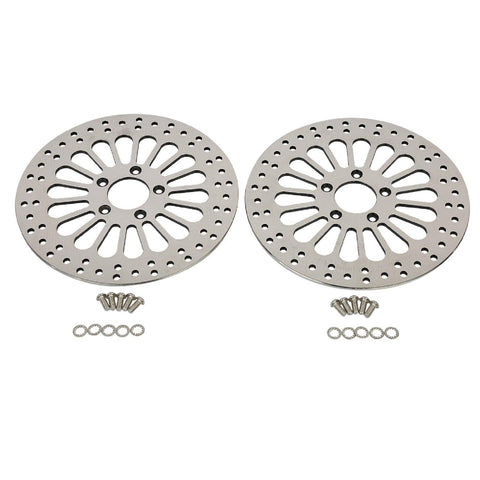 2 Pcs Front 11.8'' Brake Rotors for Harley Davidson Touring 2008-2013 Models, Awesome Performance No Vibration Rust-proof Brakes Rotors for Harley Touring Front Wheel HDRT-1103 - SHARKROAD 2 Pcs Front 11.8'' Brake Rotors for Harley Davidson Touring 2008-2013 Models, Awesome Performance No Vibration Rust-proof Brakes Rotors for Harley Touring Front Wheel HDRT-1103 - SHARKROAD