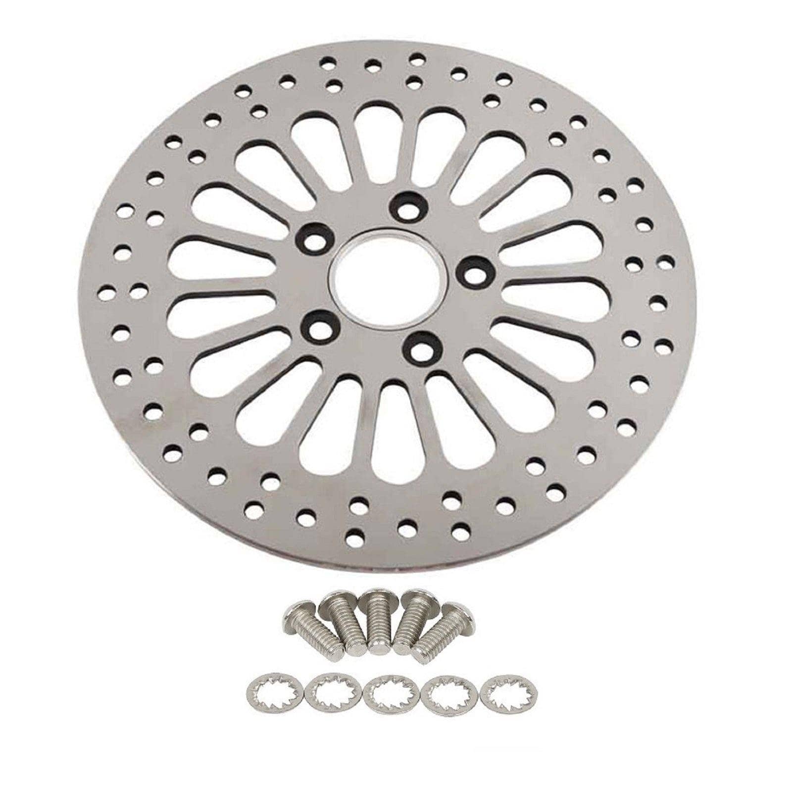 1 Piece Rear Rotor for Harley Davidson Brake Parts Upgrade, Suit for Touring Sportster Softail Dyna  11.5'' Rear Brake Rotors, Great performance No Vibration brake rotors for harley davidson HDRT-1002 - SHARKROAD 1 Piece Rear Rotor for Harley Davidson Brake Parts Upgrade, Suit for Touring Sportster Softail Dyna  11.5'' Rear Brake Rotors, Great performance No Vibration brake rotors for harley davidson HDRT-1002 - SHARKROAD