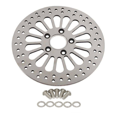 1 Piece Rear Rotor for Harley Davidson Brake Parts Upgrade, Suit for Touring Sportster Softail Dyna  11.5'' Rear Brake Rotors, Great performance No Vibration brake rotors for harley davidson HDRT-1002 - SHARKROAD 1 Piece Rear Rotor for Harley Davidson Brake Parts Upgrade, Suit for Touring Sportster Softail Dyna  11.5'' Rear Brake Rotors, Great performance No Vibration brake rotors for harley davidson HDRT-1002 - SHARKROAD