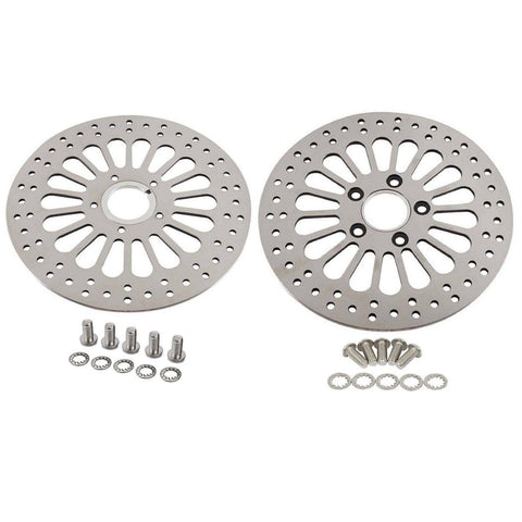 1 Piece Front Rotor and 1 Piece Rear Rotor 11.5'' for Harley Davidson Touring Sportster Softail Dyna Rotor System Updating, Great Performance Brake Rotor for harley davidson Motorcycle Model HDRT-1004 - SHARKROAD 1 Piece Front Rotor and 1 Piece Rear Rotor 11.5'' for Harley Davidson Touring Sportster Softail Dyna Rotor System Updating, Great Performance Brake Rotor for harley davidson Motorcycle Model HDRT-1004 - SHARKROAD