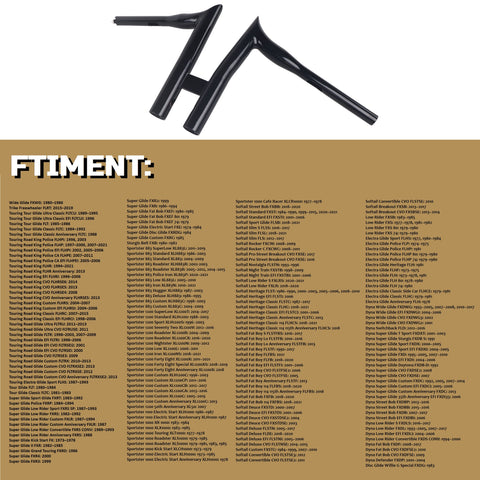 FATFLEX 1.5 Inch Strong & Solid T HandleBars for Harley Davidson Touring, Softail, Dyna FATFLEX 1.5 Inch Strong & Solid T HandleBars for Harley Davidson Touring, Softail, Dyna