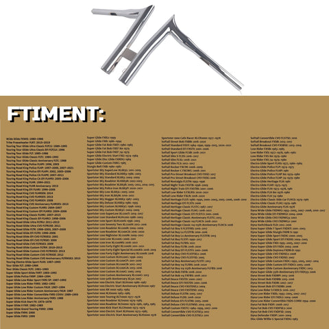 FATFLEX 1.5 Inch Strong & Solid T HandleBars for Harley Davidson Touring, Softail, Dyna FATFLEX 1.5 Inch Strong & Solid T HandleBars for Harley Davidson Touring, Softail, Dyna