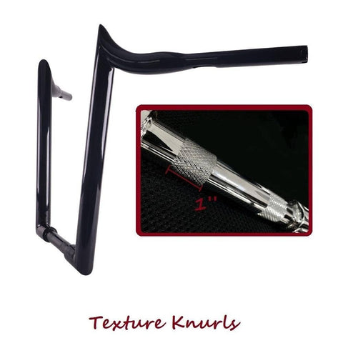 Massive 1 1/2 Inch Ape Hangers Handlebars, 16 Inch Black Handlebars for Harley Davidson Touring, Softail, Dyna, Sportster, Baggers, Dressers, EZ Mounting Wiring. - SHARKROAD Massive 1 1/2 Inch Ape Hangers Handlebars, 16 Inch Black Handlebars for Harley Davidson Touring, Softail, Dyna, Sportster, Baggers, Dressers, EZ Mounting Wiring. - SHARKROAD