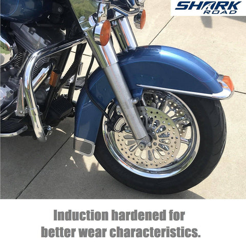 1 Piece Front Brake Rotor for Harley Davidson Touring Sportster Softail Dyna, Superior Heat Dissipation 11.5'' High-Polished Stainless Steel Brake part for harley davidson Motorcycle Models HDRT-1001 - SHARKROAD 1 Piece Front Brake Rotor for Harley Davidson Touring Sportster Softail Dyna, Superior Heat Dissipation 11.5'' High-Polished Stainless Steel Brake part for harley davidson Motorcycle Models HDRT-1001 - SHARKROAD