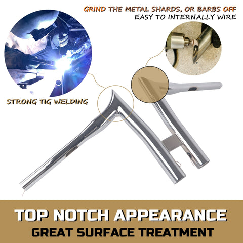 FATFLEX 1.5 Inch Strong & Solid T HandleBars for Harley Davidson Touring, Softail, Dyna FATFLEX 1.5 Inch Strong & Solid T HandleBars for Harley Davidson Touring, Softail, Dyna