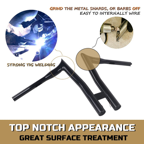 FATFLEX 1.5 Inch Strong & Solid T HandleBars for Harley Davidson Touring, Softail, Dyna FATFLEX 1.5 Inch Strong & Solid T HandleBars for Harley Davidson Touring, Softail, Dyna