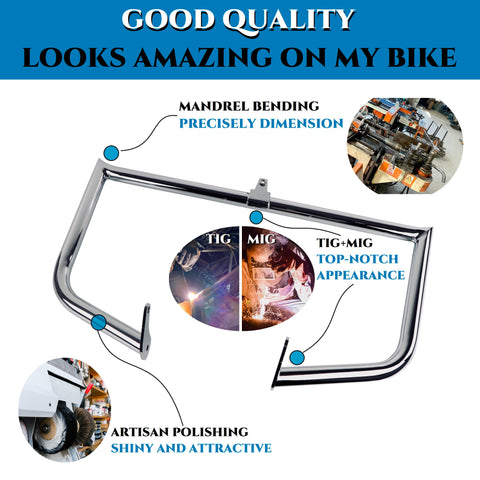 RETRO DEMAND 1.5-INCH Solid Crash Bars for Harley Davidson 1995-up Touring Crash Bar Update RETRO DEMAND 1.5-INCH Solid Crash Bars for Harley Davidson 1995-up Touring Crash Bar Update