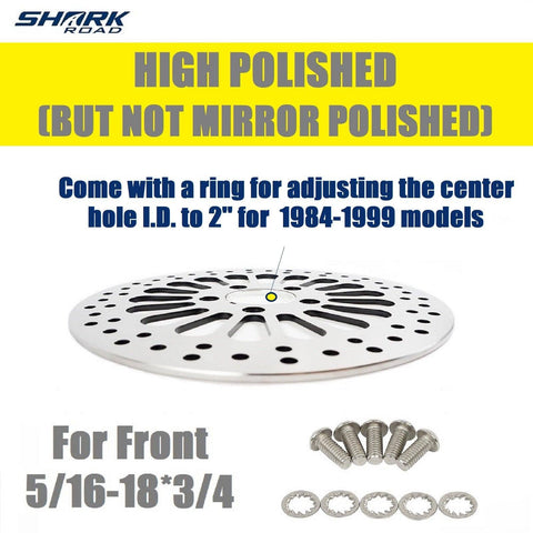 2 Pieces Front Rotors for Harley Davidson Brake System, Two-11.5'' Front Rotor for Harley Touring Sportster Softail Dyna Front Wheel, Vibration Proof Hardened Stainless Steel Brake Rotors HDRT-1003 - SHARKROAD 2 Pieces Front Rotors for Harley Davidson Brake System, Two-11.5'' Front Rotor for Harley Touring Sportster Softail Dyna Front Wheel, Vibration Proof Hardened Stainless Steel Brake Rotors HDRT-1003 - SHARKROAD