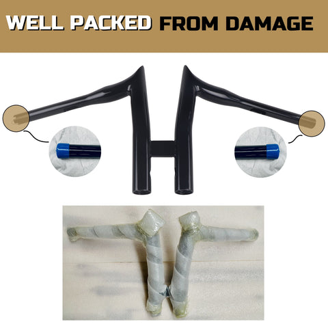 FATFLEX 1.5 Inch Strong & Solid T HandleBars for Harley Davidson Touring, Softail, Dyna FATFLEX 1.5 Inch Strong & Solid T HandleBars for Harley Davidson Touring, Softail, Dyna