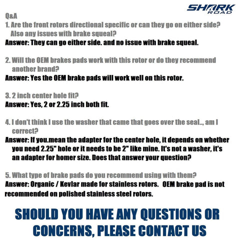 1 Piece Front Rotor and 1 Piece Rear Rotor 11.5'' for Harley Davidson Touring Sportster Softail Dyna Rotor System Updating, Great Performance Brake Rotor for harley davidson Motorcycle Model HDRT-1004 - SHARKROAD 1 Piece Front Rotor and 1 Piece Rear Rotor 11.5'' for Harley Davidson Touring Sportster Softail Dyna Rotor System Updating, Great Performance Brake Rotor for harley davidson Motorcycle Model HDRT-1004 - SHARKROAD