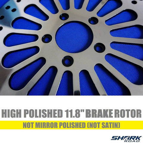11.8'' Front Brake rotors 1 Piece For Harley Touring Rotor Updating, Looks Great Performance Awesome 11.8'' Rotors for Harley Davidson 2008-2013 Touring Front Wheel, Nicer Than Stock HDRT-1101 - SHARKROAD 11.8'' Front Brake rotors 1 Piece For Harley Touring Rotor Updating, Looks Great Performance Awesome 11.8'' Rotors for Harley Davidson 2008-2013 Touring Front Wheel, Nicer Than Stock HDRT-1101 - SHARKROAD