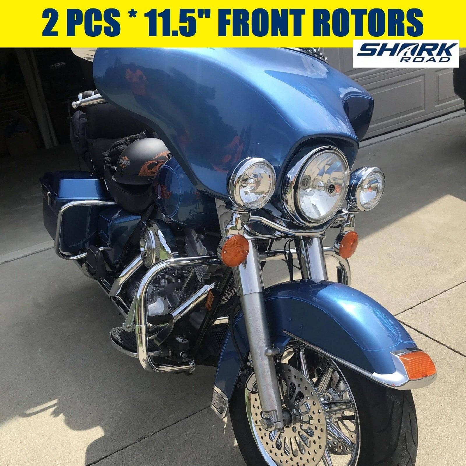 2 Pieces Front Rotors for Harley Davidson Brake System, Two-11.5'' Front Rotor for Harley Touring Sportster Softail Dyna Front Wheel, Vibration Proof Hardened Stainless Steel Brake Rotors HDRT-1003 - SHARKROAD 2 Pieces Front Rotors for Harley Davidson Brake System, Two-11.5'' Front Rotor for Harley Touring Sportster Softail Dyna Front Wheel, Vibration Proof Hardened Stainless Steel Brake Rotors HDRT-1003 - SHARKROAD