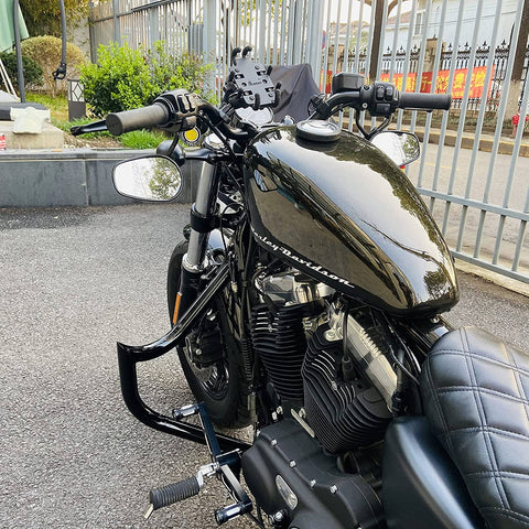 FAT 1.5 INCH Engine Guards,  Meat-hook Killing Looks Crash Bars, Gloss Chrome Highway Bars For 2004-2021 Harley Sportster FAT 1.5 INCH Engine Guards,  Meat-hook Killing Looks Crash Bars, Gloss Chrome Highway Bars For 2004-2021 Harley Sportster