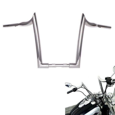 1-1/2" Chrome 14" Ape Hanger Handlebar for Harley Touring Softail Dyna Sportster - SHARKROAD 1-1/2" Chrome 14" Ape Hanger Handlebar for Harley Touring Softail Dyna Sportster - SHARKROAD
