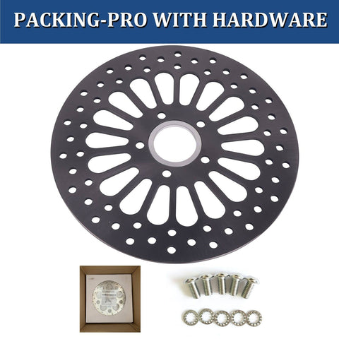 REVOROAR 1 Piece 11.5'' Rear Rotor for Harley Davidson, Gray Satin-Not Polished REVOROAR 1 Piece 11.5'' Rear Rotor for Harley Davidson, Gray Satin-Not Polished