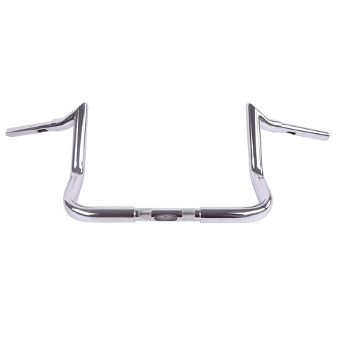 FATFLEX 1-1/4" Chrome 10" Bagger Handlebars For Harley Touring and Bagger 1996-UP FATFLEX 1-1/4" Chrome 10" Bagger Handlebars For Harley Touring and Bagger 1996-UP