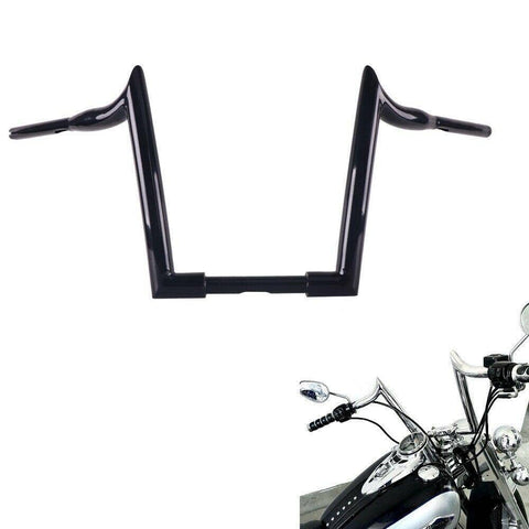 Massive 1 1/2 Inch Ape Hangers Handlebars, 12 Inch Black Handlebars for Harley Davidson Touring, Softail, Dyna, Sportster, Baggers, Dressers, EZ Mounting Wiring. - SHARKROAD Massive 1 1/2 Inch Ape Hangers Handlebars, 12 Inch Black Handlebars for Harley Davidson Touring, Softail, Dyna, Sportster, Baggers, Dressers, EZ Mounting Wiring. - SHARKROAD