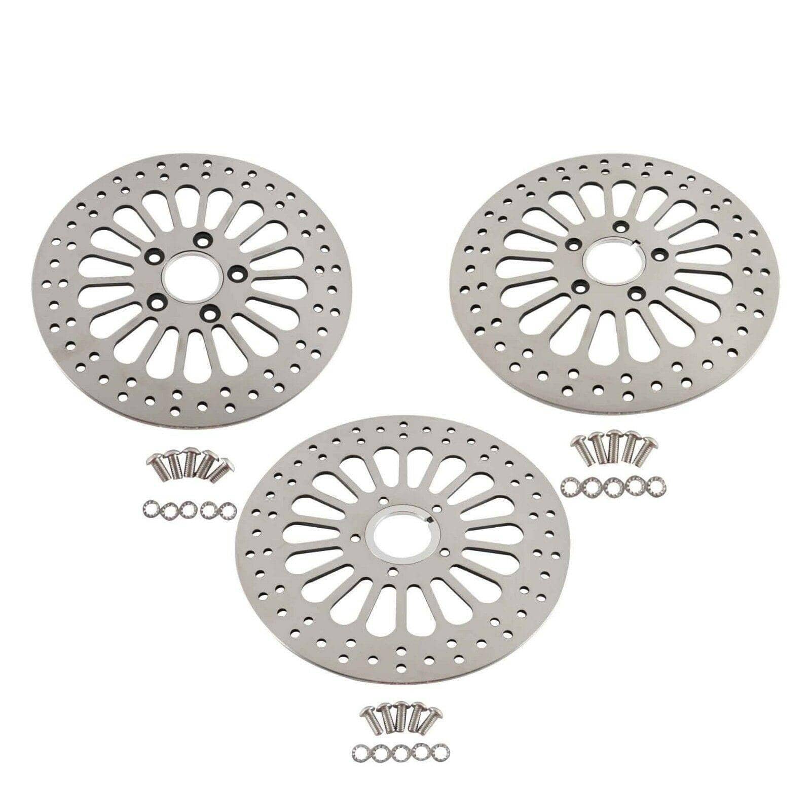 11.5" Brake Rotors 2pcs Front & 1pcs Rear Super Spoke SS For Harley Touring Dyna - SHARKROAD 11.5" Brake Rotors 2pcs Front & 1pcs Rear Super Spoke SS For Harley Touring Dyna - SHARKROAD