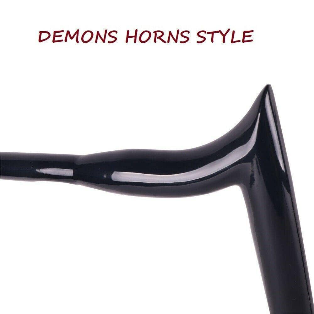 Massive 1 1/2 Inch Ape Hangers Handlebars, 14 Inch Black Handlebars for Harley Davidson Touring, Softail, Dyna, Sportster, Baggers, Dressers, EZ Mounting Wiring. - SHARKROAD Massive 1 1/2 Inch Ape Hangers Handlebars, 14 Inch Black Handlebars for Harley Davidson Touring, Softail, Dyna, Sportster, Baggers, Dressers, EZ Mounting Wiring. - SHARKROAD