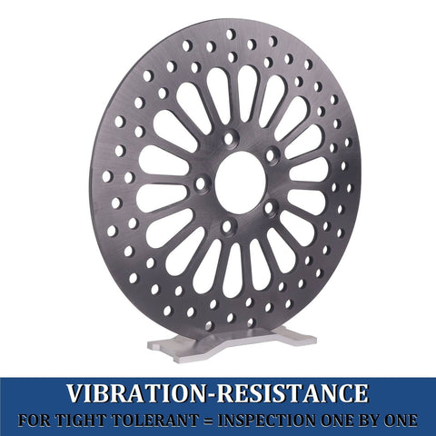 REVOROAR 1 Piece 11.5'' Rear Rotor for Harley Davidson, Gray Satin-Not Polished REVOROAR 1 Piece 11.5'' Rear Rotor for Harley Davidson, Gray Satin-Not Polished