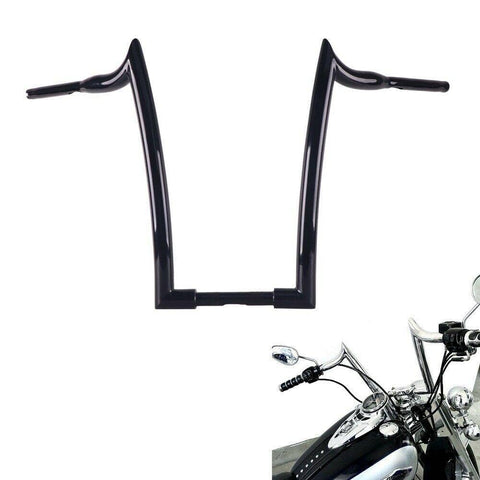 Massive 1 1/2 Inch Ape Hangers Handlebars, 18 Inch Black Handlebars for Harley Davidson Touring, Softail, Dyna, Sportster, Baggers, Dressers, EZ Mounting Wiring. - SHARKROAD Massive 1 1/2 Inch Ape Hangers Handlebars, 18 Inch Black Handlebars for Harley Davidson Touring, Softail, Dyna, Sportster, Baggers, Dressers, EZ Mounting Wiring. - SHARKROAD