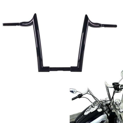 Massive 1 1/2 Inch Ape Hangers Handlebars, 14 Inch Black Handlebars for Harley Davidson Touring, Softail, Dyna, Sportster, Baggers, Dressers, EZ Mounting Wiring. - SHARKROAD Massive 1 1/2 Inch Ape Hangers Handlebars, 14 Inch Black Handlebars for Harley Davidson Touring, Softail, Dyna, Sportster, Baggers, Dressers, EZ Mounting Wiring. - SHARKROAD