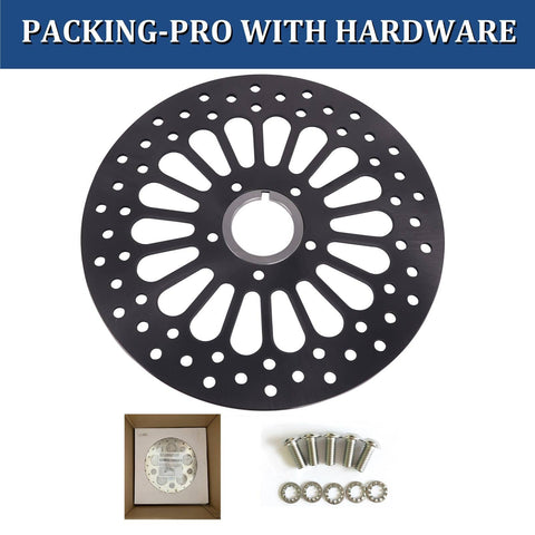 REVOROAR 1 Piece 11.5'' Front Rotor for Harley Davidson, Gray Satin-Not Polished REVOROAR 1 Piece 11.5'' Front Rotor for Harley Davidson, Gray Satin-Not Polished