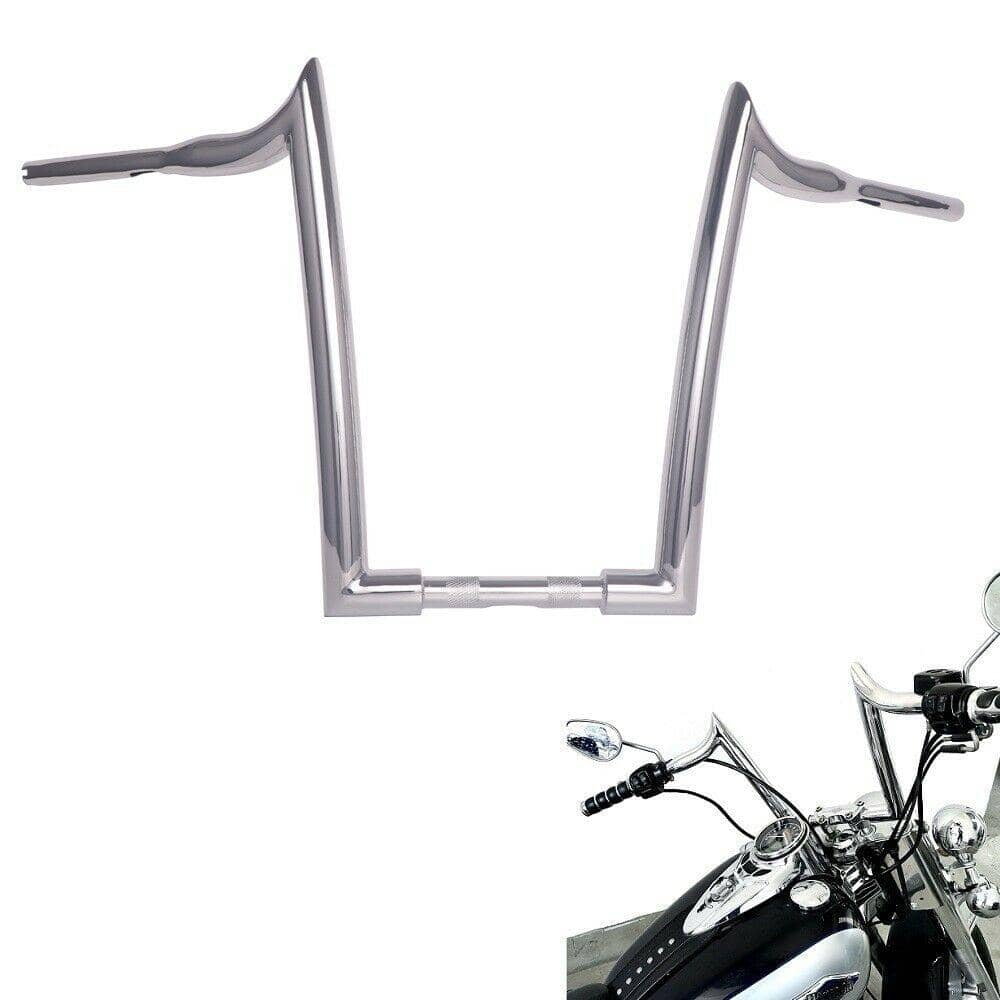 1-1/2" Chrome 16" Ape Hanger Handlebar for Harley Touring Softail Dyna Sportster - SHARKROAD