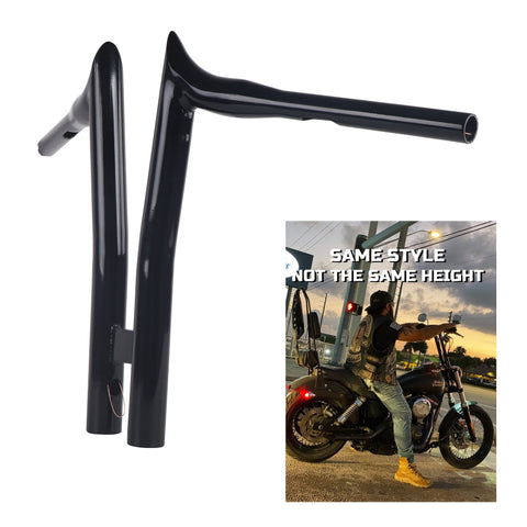 FATFLEX 1.5 Inch Strong & Solid T HandleBars for Harley Davidson Touring, Softail, Dyna