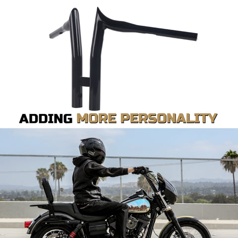 FATFLEX 1.5 Inch Strong & Solid T HandleBars for Harley Davidson Touring, Softail, Dyna