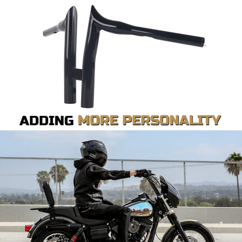 FATFLEX 1.5 Inch Strong & Solid T HandleBars for Harley Davidson Touring, Softail, Dyna